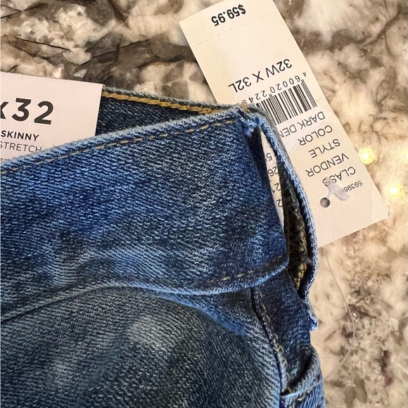 NEW Pac Sun Womens Jeans 32 x 32 Stacked Skinny Distressed Stretch Ripped NWT - Picture 5 of 10